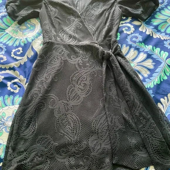 Lilly Pulitzer Black Crochet Jasleen Romper - Picture 3 of 6